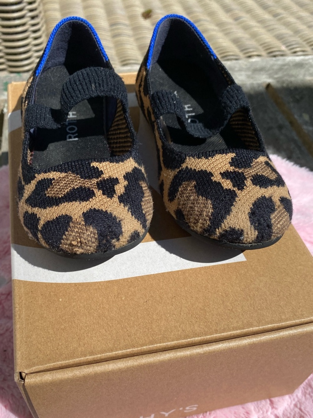Rothy's Kids Leopard Mary Jane - Brown & Black
